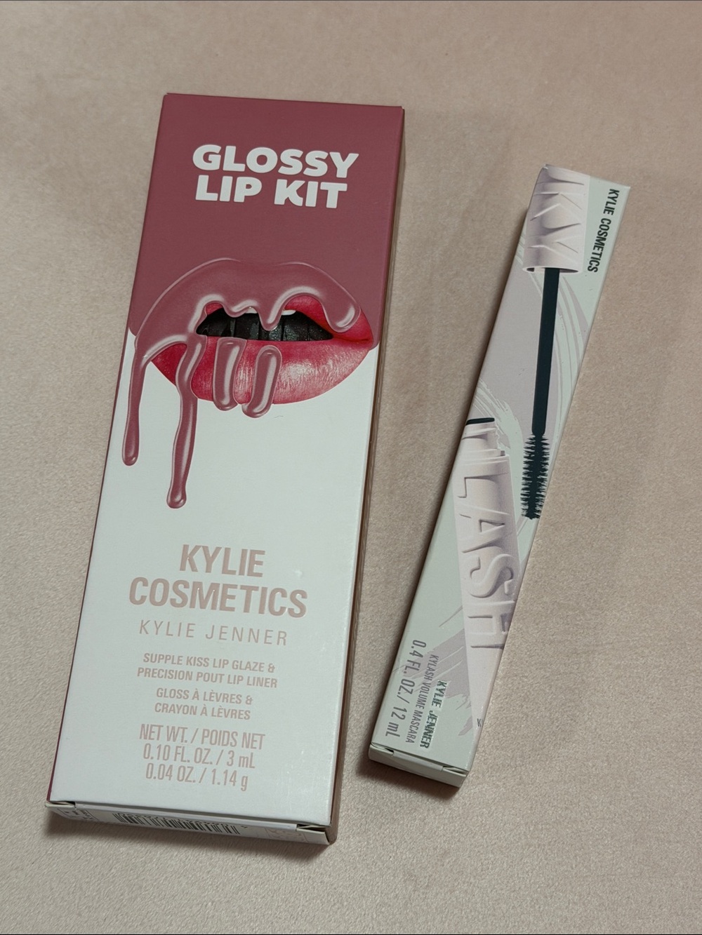 Kylie Cosmetics Glossy Lip Kit - 808 and Mascara NIB